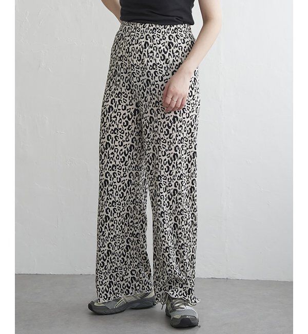 VENCE share style「スムースプリーツパンツ」|デニム|