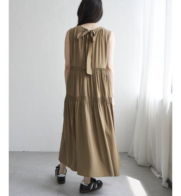 VENCE share style「バックリボンティアードワンピース」|ワンピース|