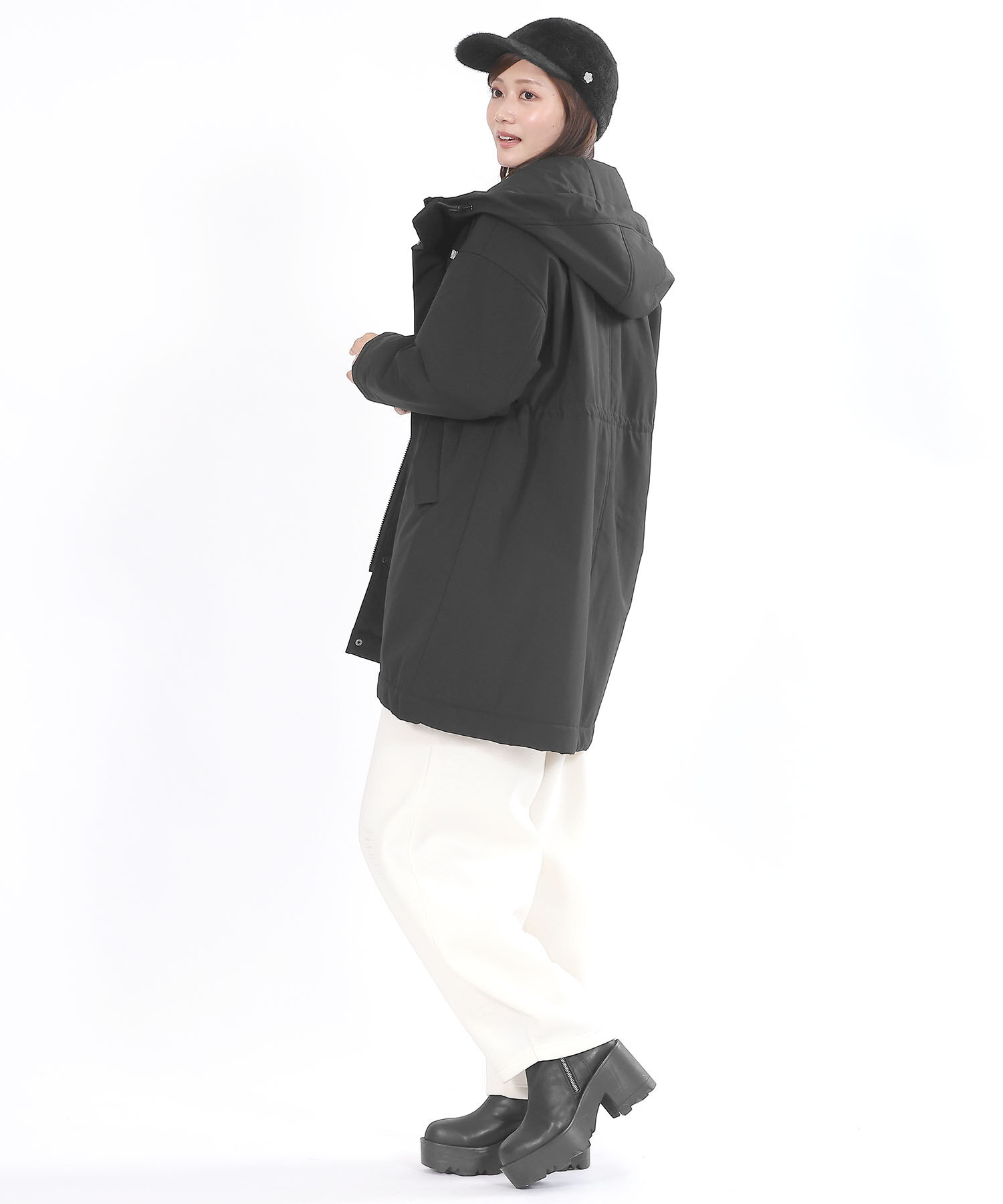 MARY QUANT「アンゴラライク キャップ」|キャップ・キャスケット|