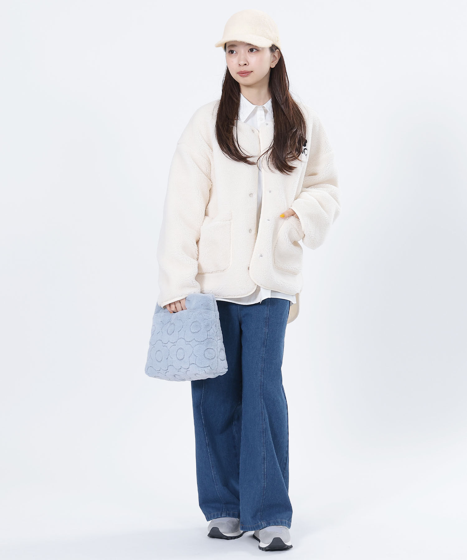 MARY QUANT「アンゴラライク キャップ」|キャップ・キャスケット|