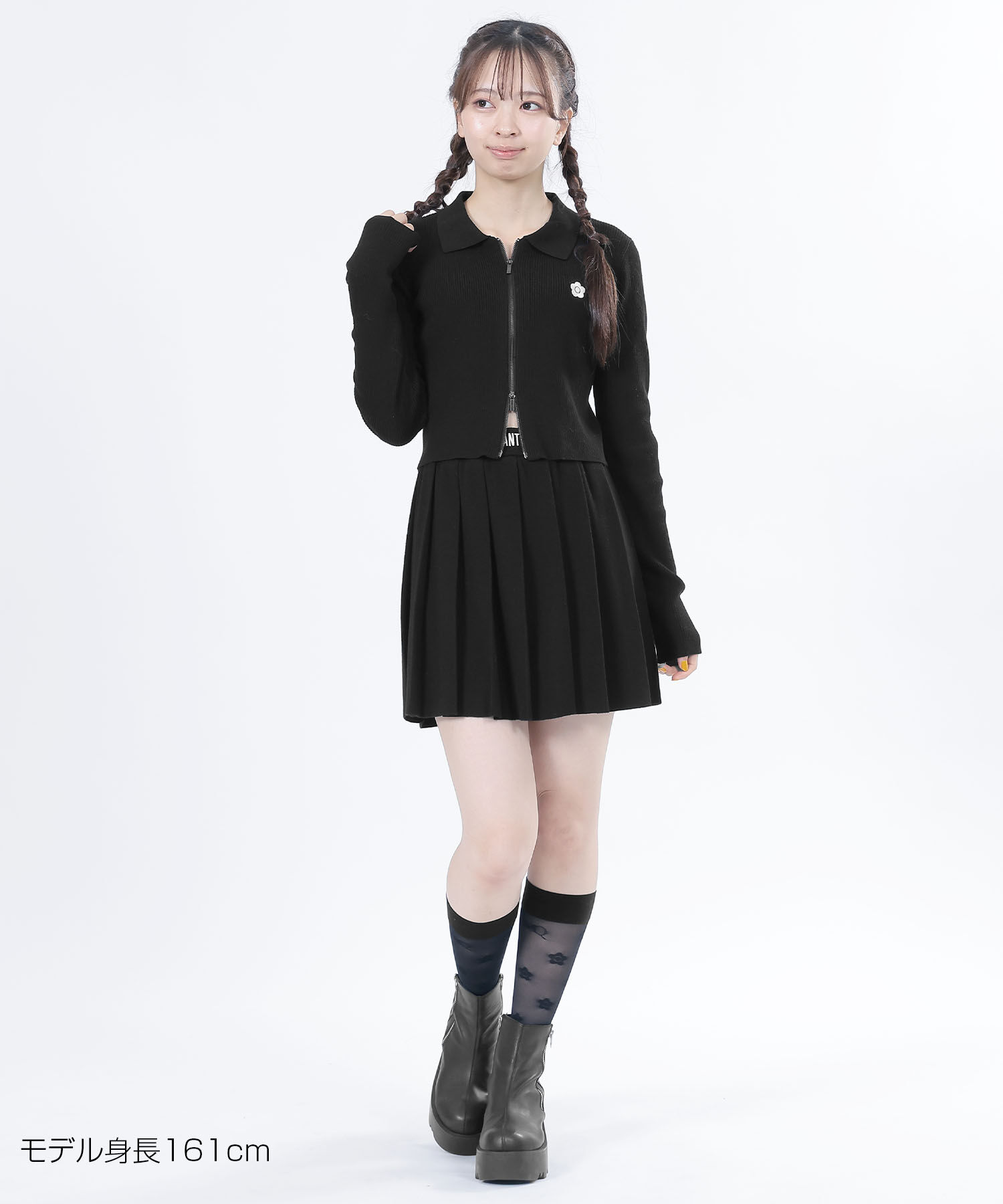 MARY QUANT「スムースニット ブルゾン」|ニット・セーター|