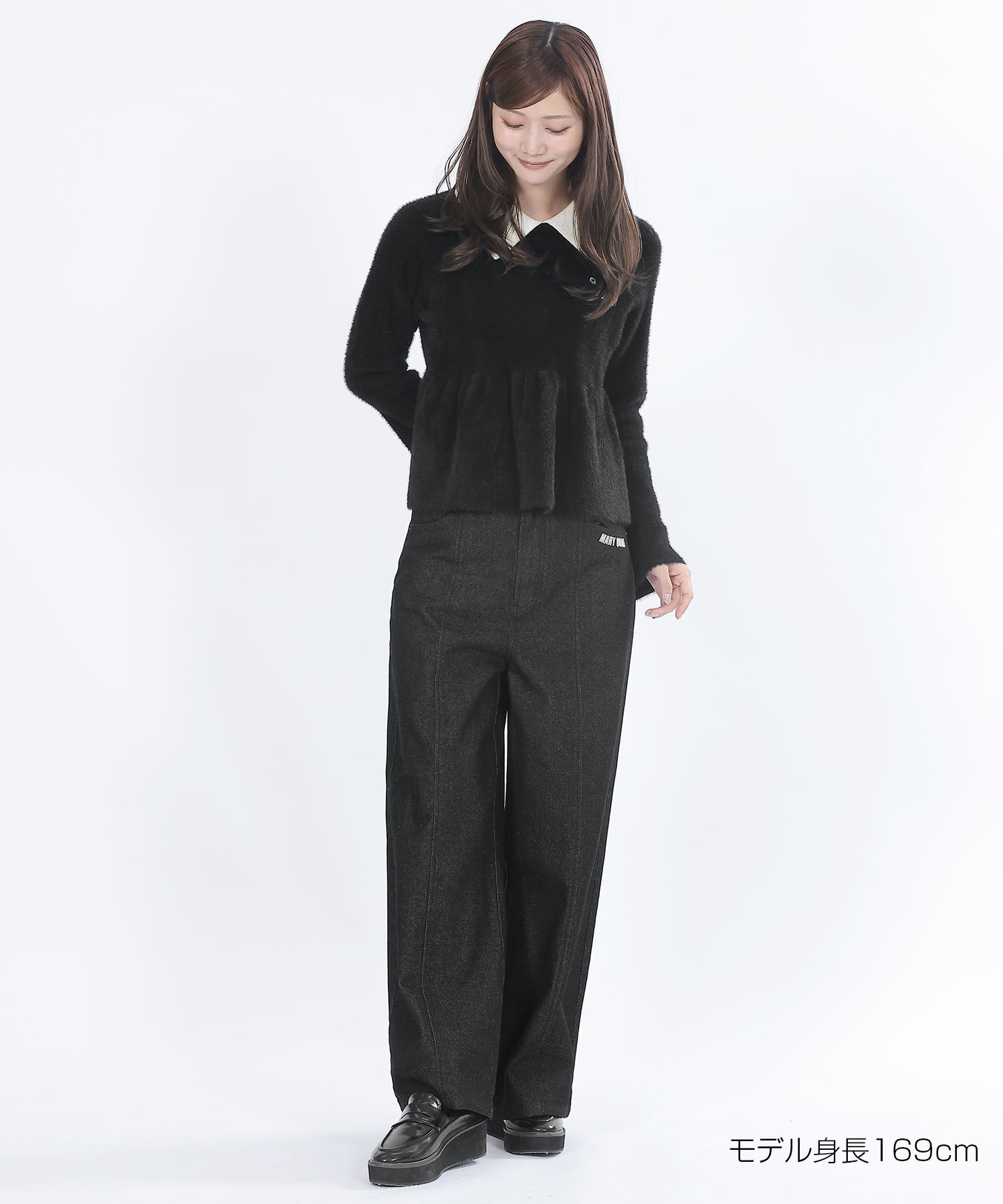 MARY QUANT「シャギーペプラム プルオーバー」|スウェット・ジャージ|