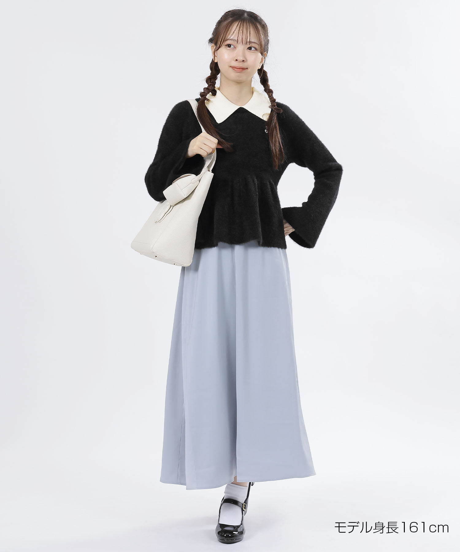 MARY QUANT「シャギーペプラム プルオーバー」|スウェット・ジャージ|