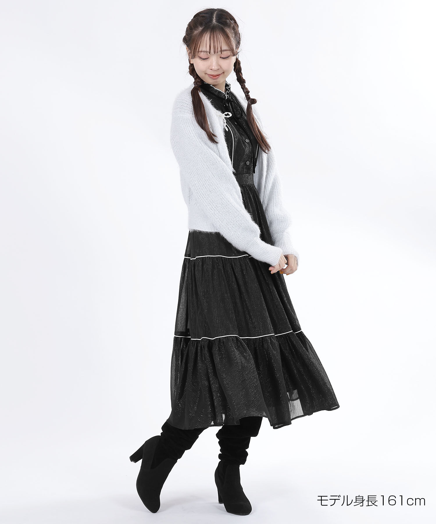 MARY QUANT「ラメシアー ドレス」|ワンピース|