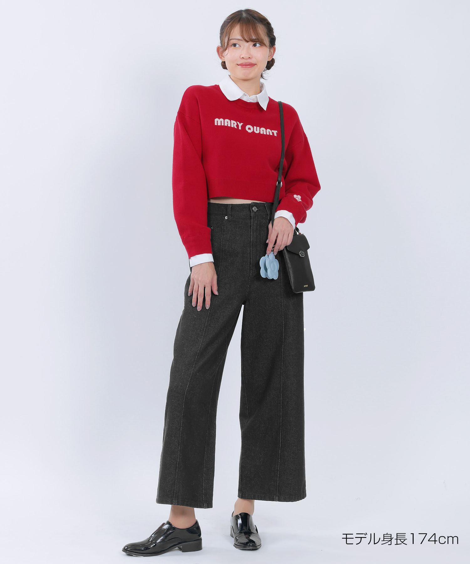 MARY QUANT「ペイントデイジーデニム パンツ」|デニム|