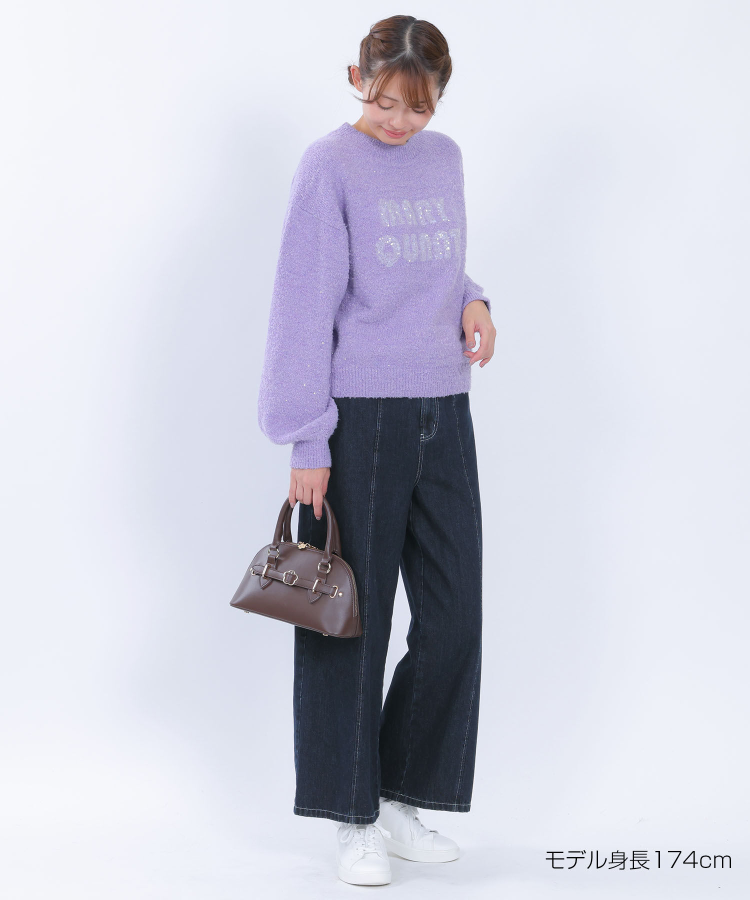 MARY QUANT「ペイントデイジーデニム パンツ」|デニム|