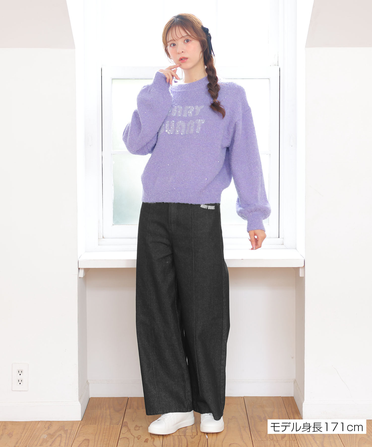 MARY QUANT「スパンコールニット プルオーバー」|プルオーバー|