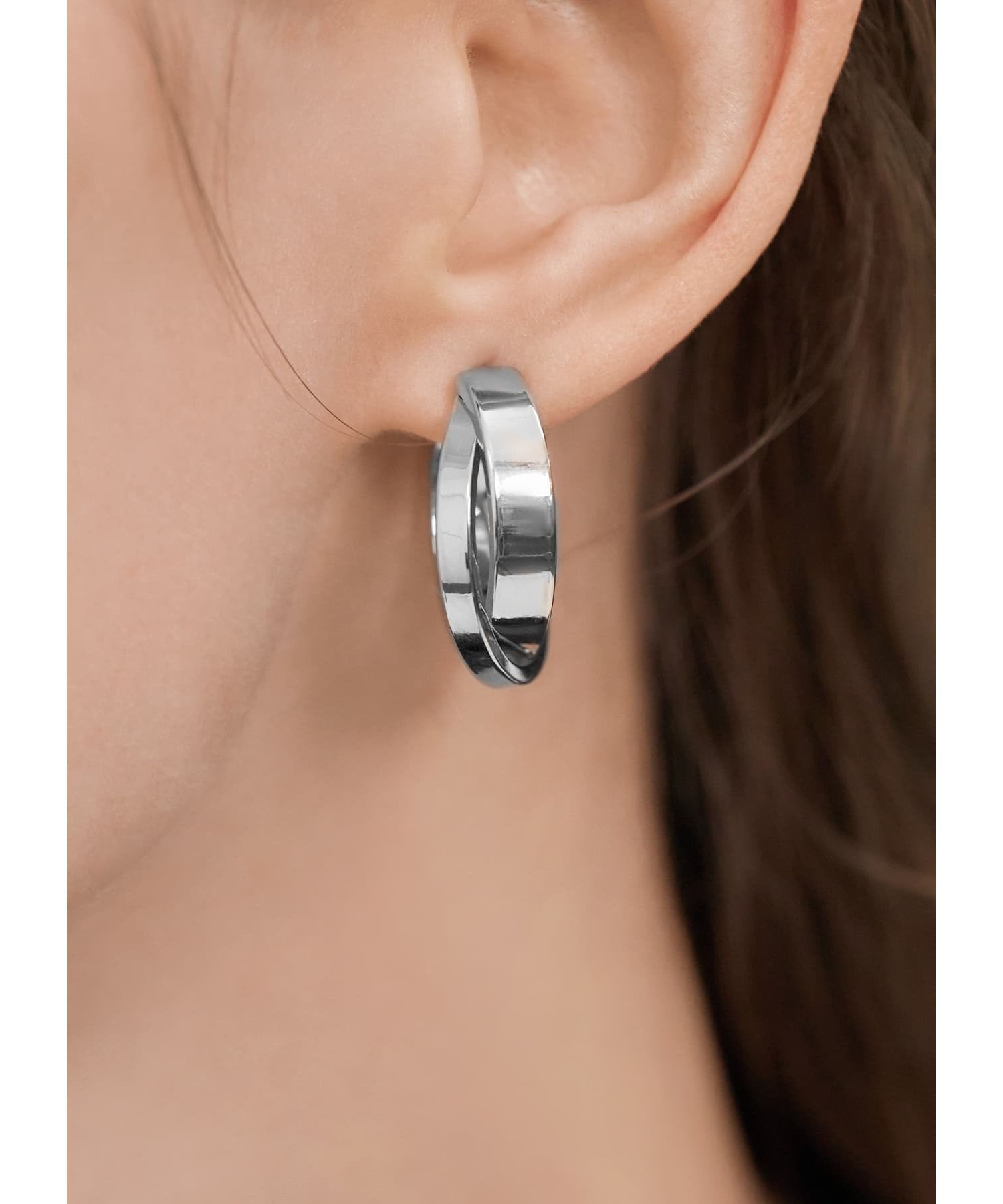 STYLE DELI「スライドダブルフープピアス」|ピアス|