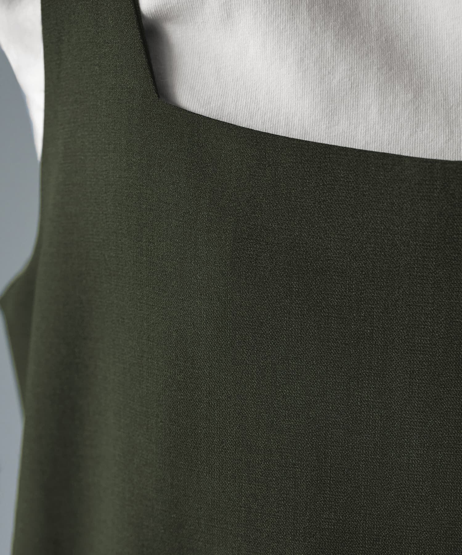 STYLE DELI「【LUXE】 スクエアネックジャンパースカート」|ジャンパースカート|