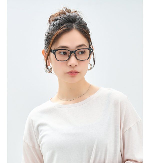  「ウェリントン型 メガネ｜太縁 黒縁フレーム｜伊達メガネ 度付きメガネ｜ユニセックス 黒  レンズ交換券付」|メガネ|