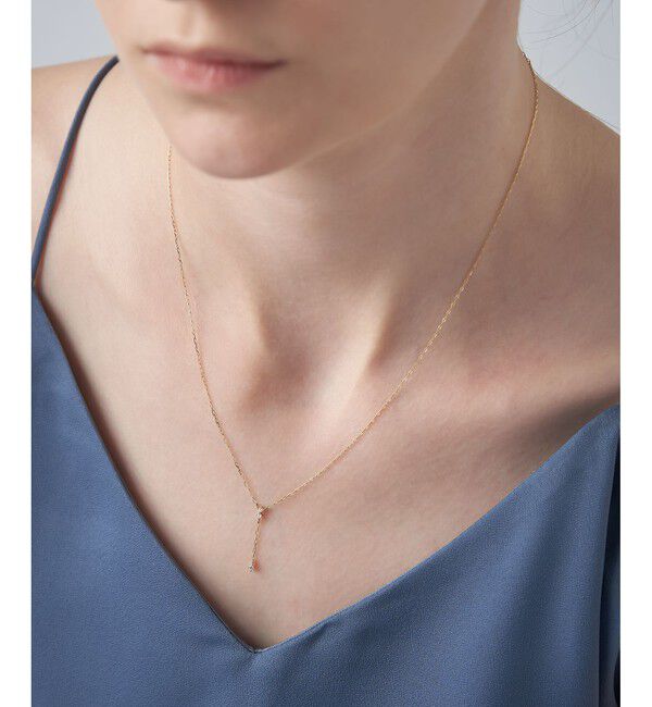 ete「[レイヤー] K18YG ダイヤモンド ネックレス」|ネックレス|