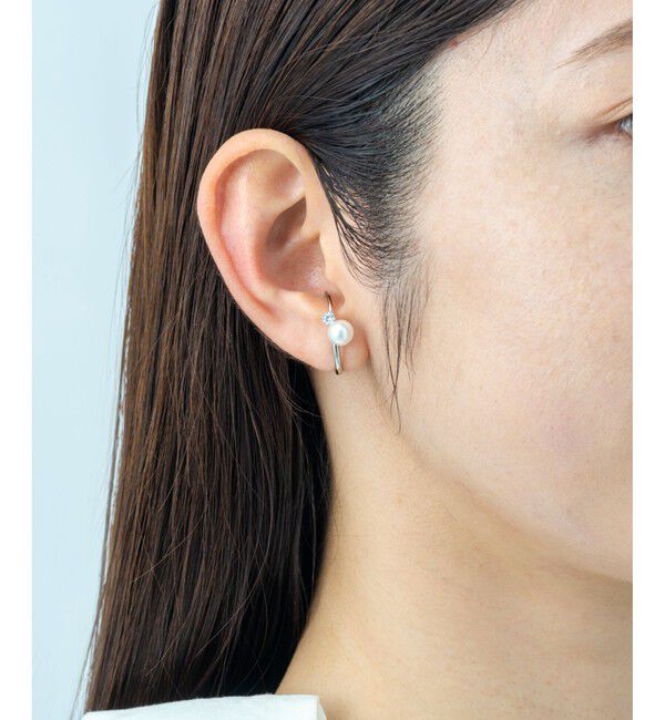 Jouete「ウェアリング ジルコニア&times;パール」|イヤリング|