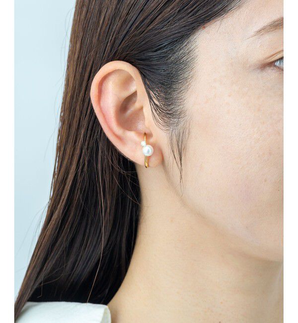 Jouete「ウェアリング ジルコニア&times;パール」|イヤリング|