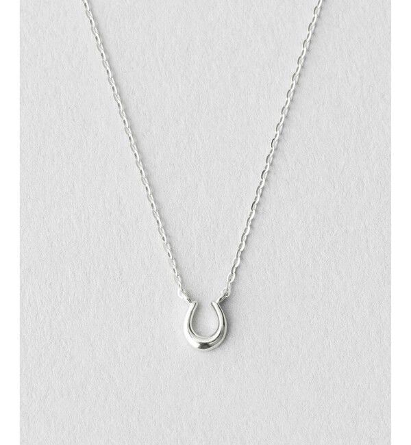 Jouete「K10WG レイヤー ホースシュー ネックレス」|ネックレス|ホワイトゴールド