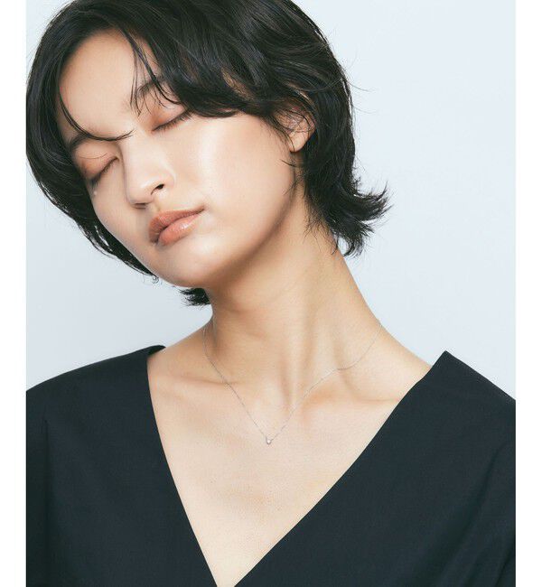 Jouete「K10WG ネックレス ダイヤモンド」|ネックレス|