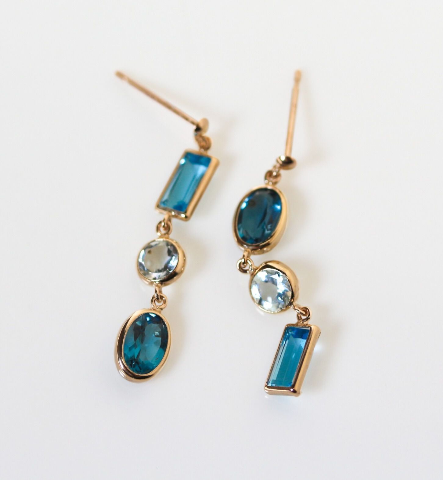  「マルチカラー ストーン ピアス | K10YG」|ピアス|K10 イエローゴールド