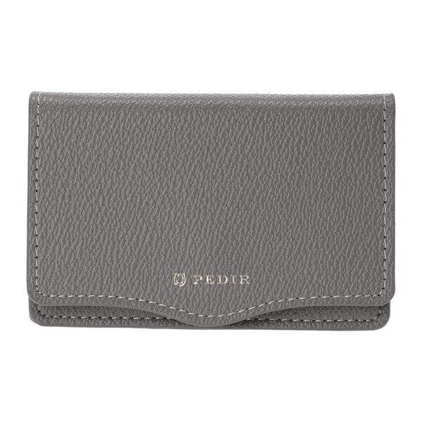 PEDIR「PEDIR(ペディール) マエストラーレ ネームカードケース マークス」|名刺入れ・カードケース|グレー