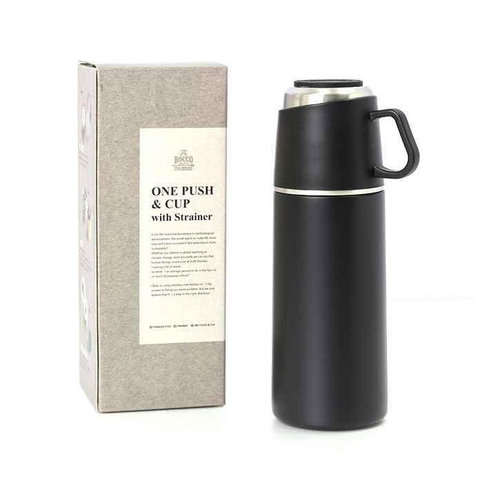 BACKYARD FAMILY「水筒 ワンタッチ かわいい 通販 保冷 保温 コップ付き 大人 350ml コップ付き水筒」|食器・キッチングッズ|