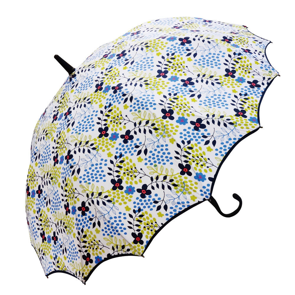 BACKYARD FAMILY「傘 レディース 長傘 耐風 桜骨 通販 おしゃれ ジャンプ サクラ骨 耐風傘 60cm ワンタッチ」|傘|ホワイト1