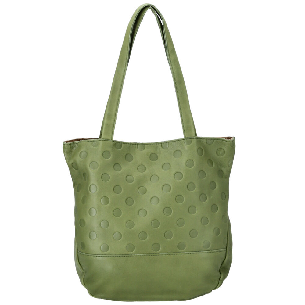 BACKYARD FAMILY「トートバッグ レディース 小さめ 通販 本革 レザー un signet アンシグネ 小さめ B5」|トートバッグ|グリーン1