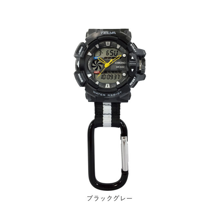BACKYARD FAMILY「キーホルダー 時計 通販 ハンギングウオッチ カラビナウォッチ ハングウォッチ デジタル時計」|腕時計|
