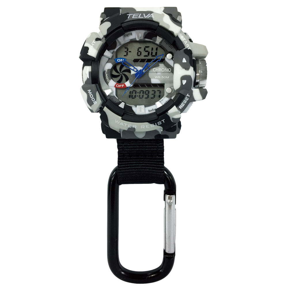 BACKYARD FAMILY「キーホルダー 時計 通販 ハンギングウオッチ カラビナウォッチ ハングウォッチ デジタル時計」|腕時計|ブラック2