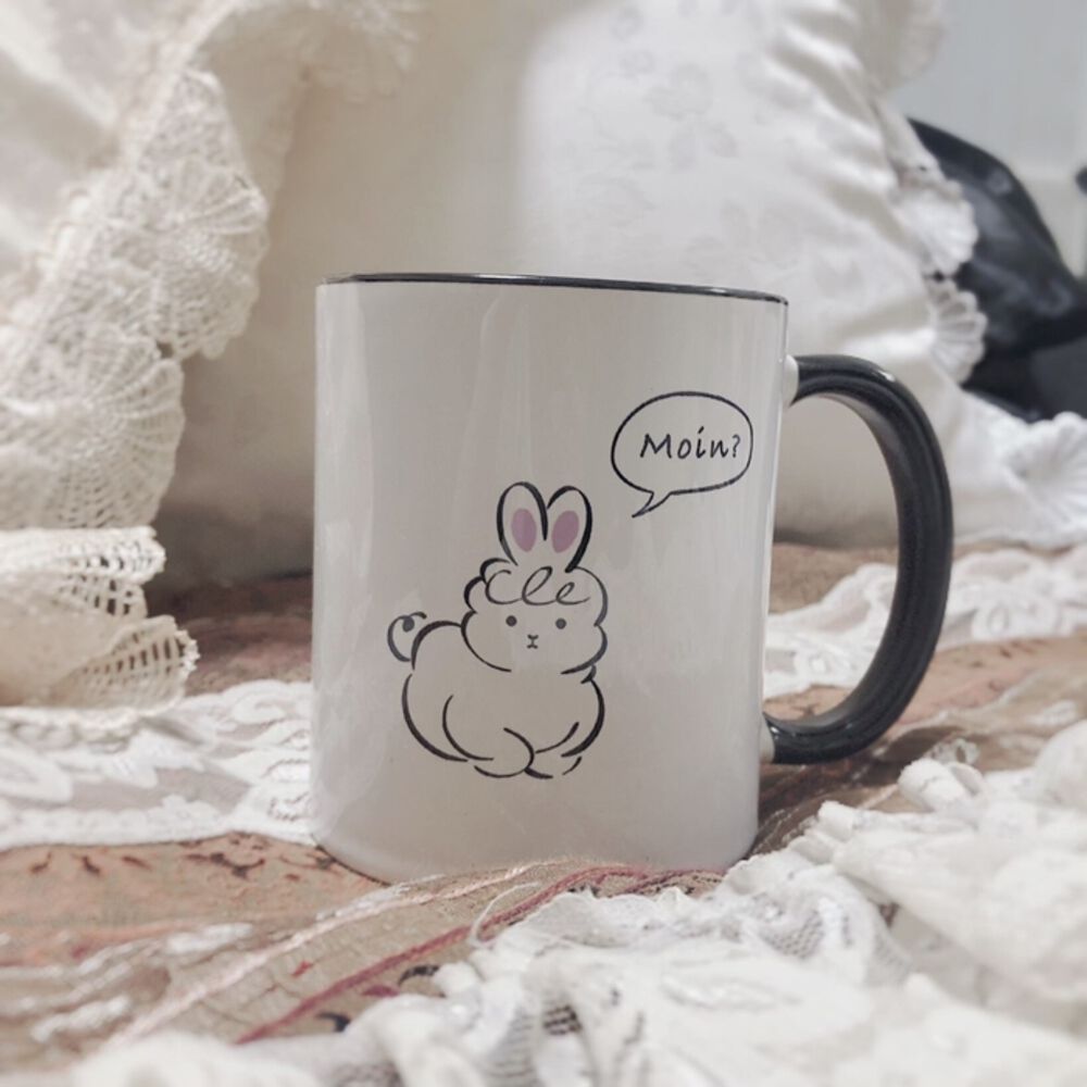 BACKYARD FAMILY「らぱぱかマグカップ らぱぱか マグカップ 通販 らぱぱかマグ マグ カップ コップ コーヒーカップ」|食器・キッチングッズ|ブラック1