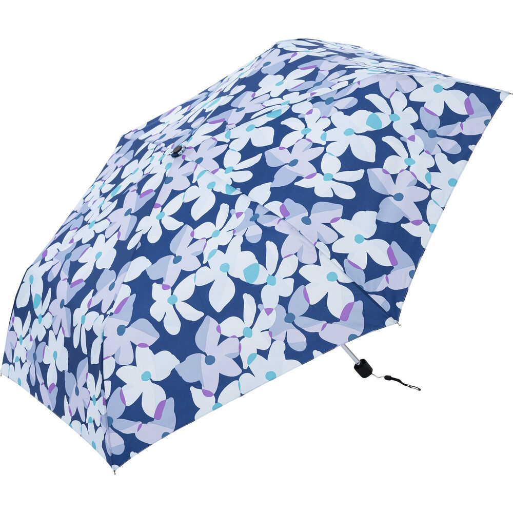 BACKYARD FAMILY「折りたたみ傘 レディース 55cm 通販 傘 かさ 折りたたみ 折り畳み 雨傘 アンブレラ スリム」|傘|ブルー4