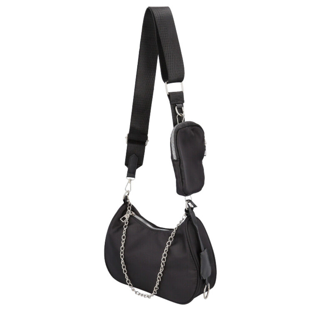 BACKYARD FAMILY「ショルダーバッグ チェーン レディース 2way 通販 チェーンポシェット ポシェット」|ショルダー・メッセンジャー|ブラック1