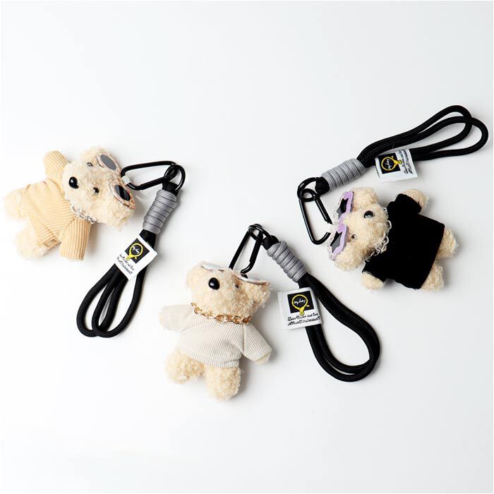 BACKYARD FAMILY「チャーム サングラス いぬ 通販 キーホルダー ぬいキーホルダー ぬいぐるみチャーム」|その他|