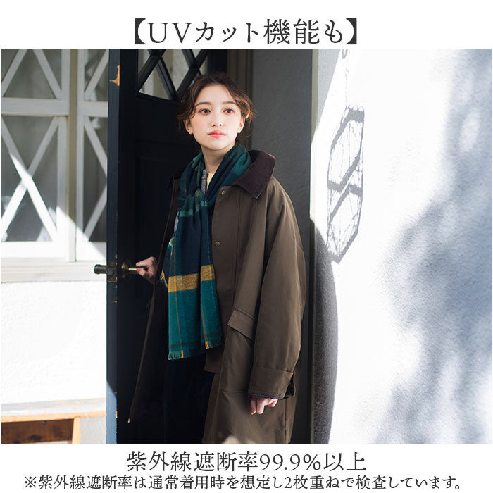 BACKYARD FAMILY「今治タオル コットン マフラー 冬 通販 日本製 チェックマフラー タオルマフラー チェック」|ストール|