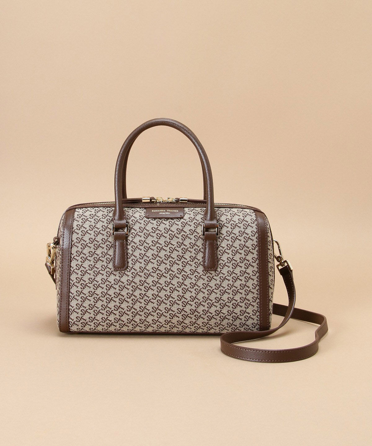 Samantha Thavasa「ST Jacquard ボストン オリゾンタール」|ボストンバッグ|