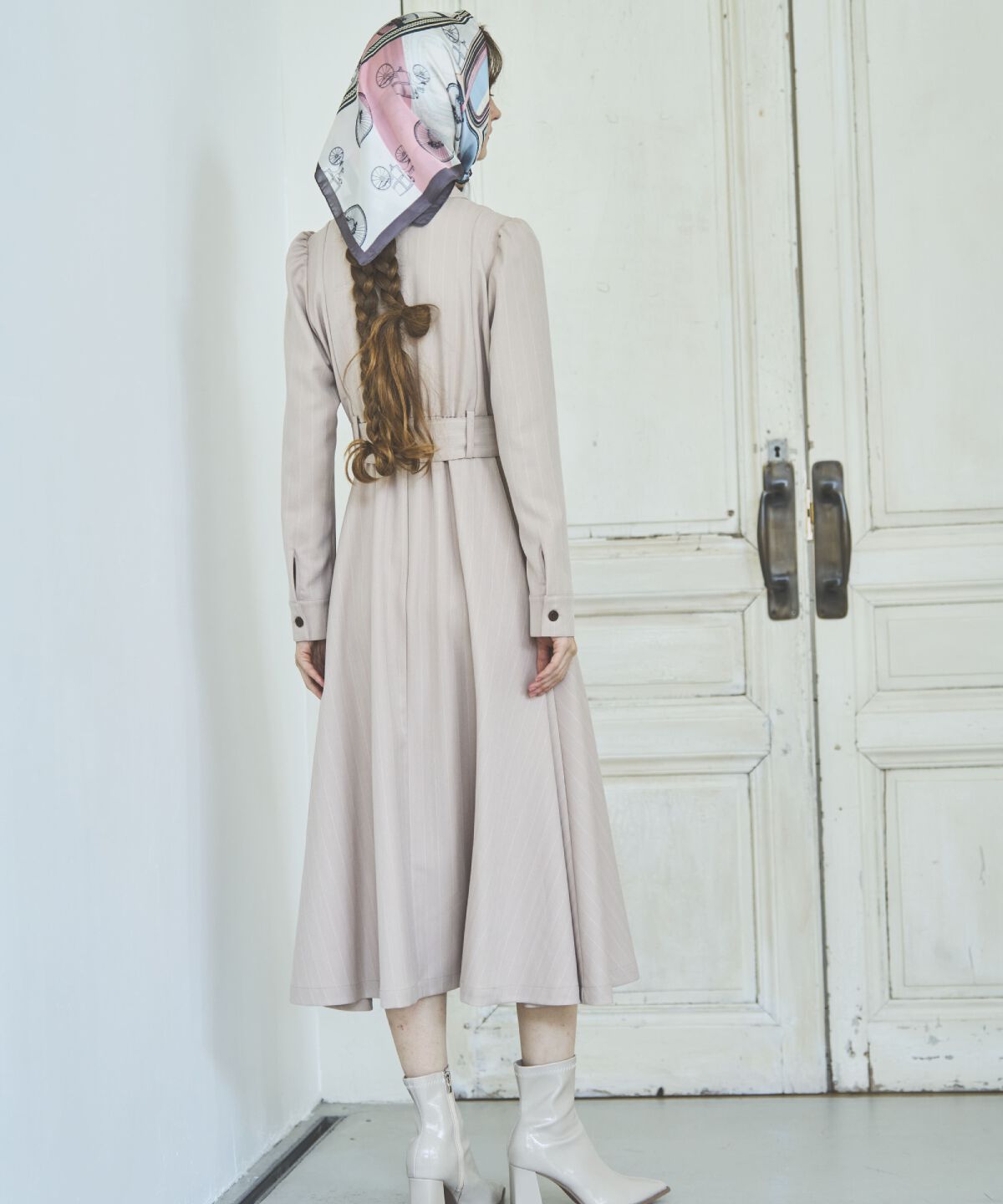 アンドクチュール「サファリシャツワンピース」|ワンピース|