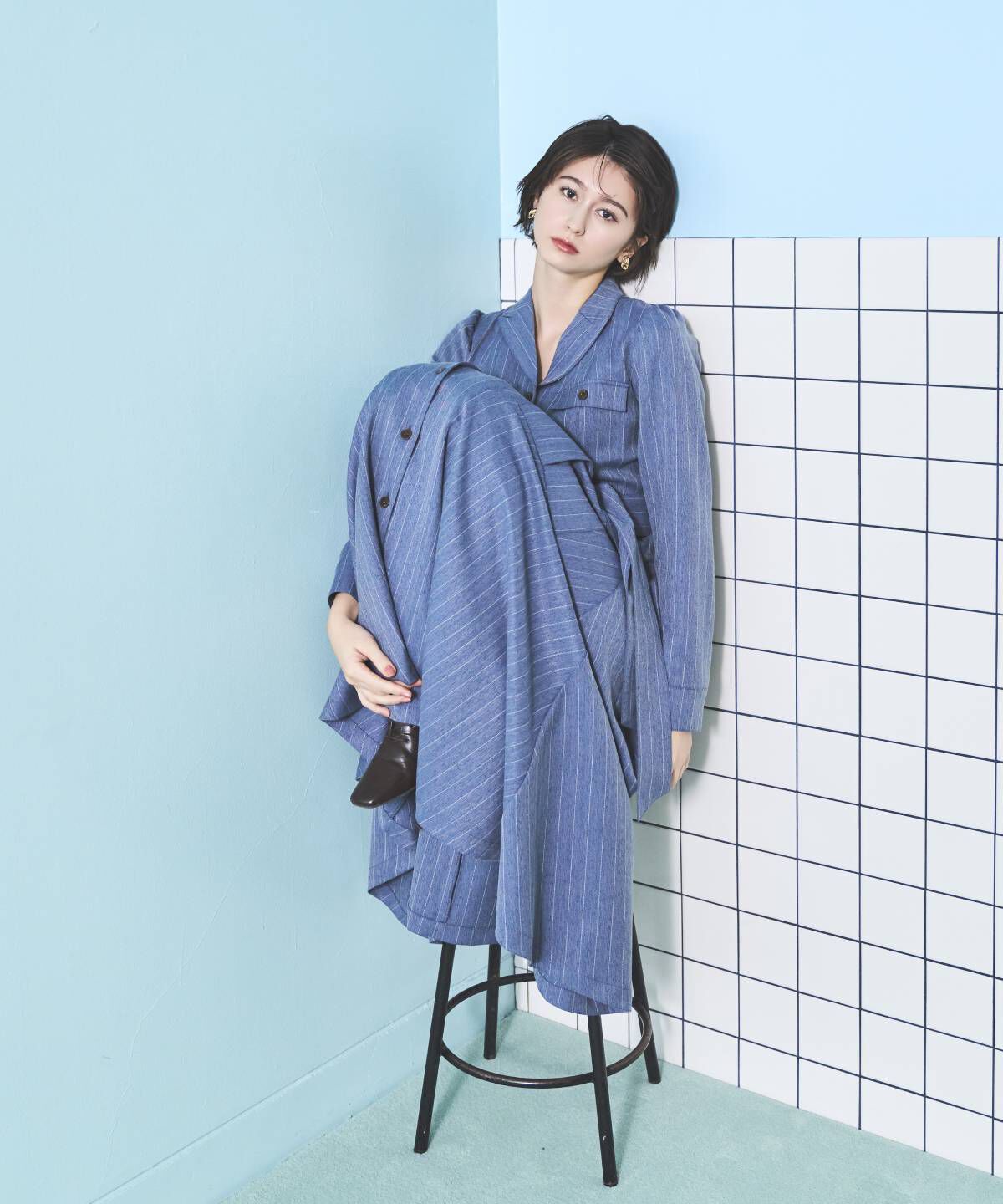 アンドクチュール「サファリシャツワンピース」|ワンピース|