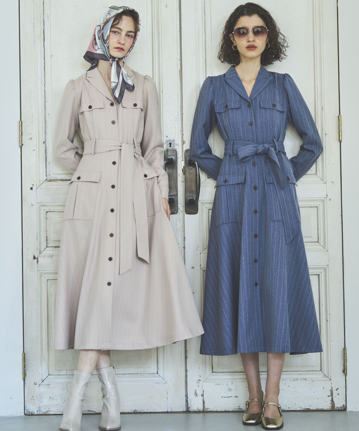 アンドクチュール「サファリシャツワンピース」|ワンピース|