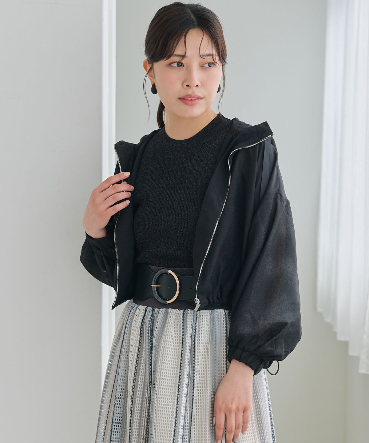 アンドクチュール「シアーショートマンパ」|アウトドア|ブラック