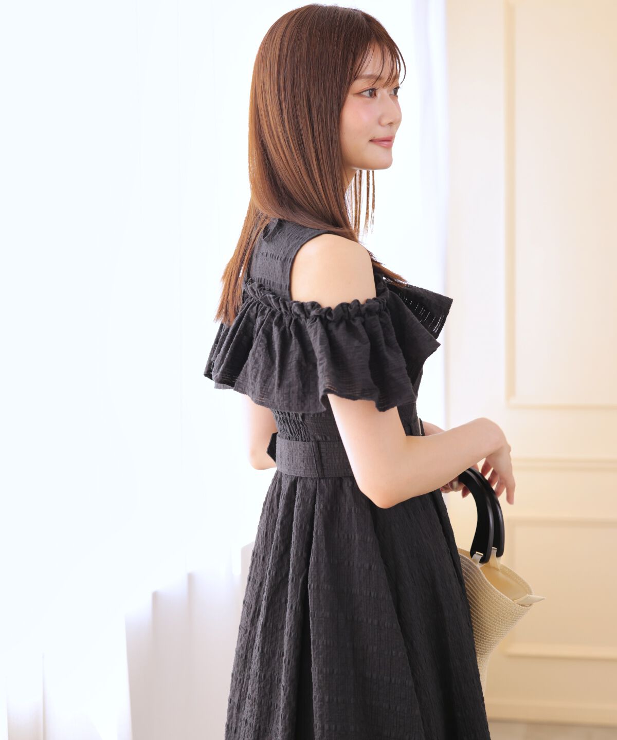 アンドクチュール「ホルターリボンコットンワンピース」|ワンピース|