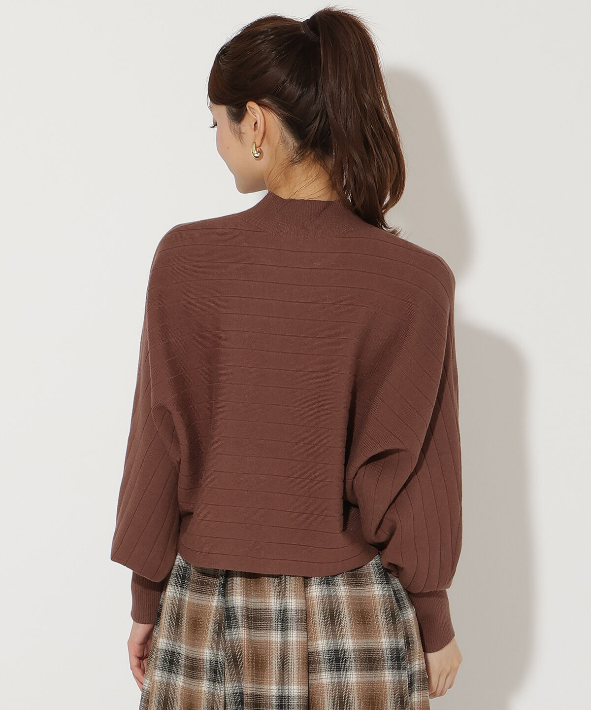 アンドクチュール「ワイドリブドルマンニット」|ニット・セーター|