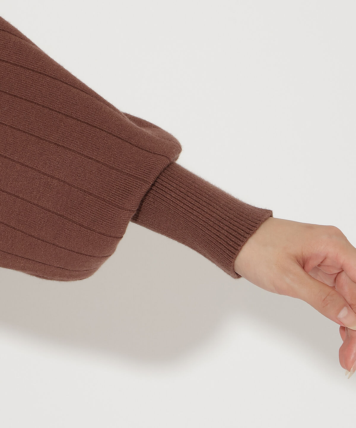 アンドクチュール「ワイドリブドルマンニット」|ニット・セーター|