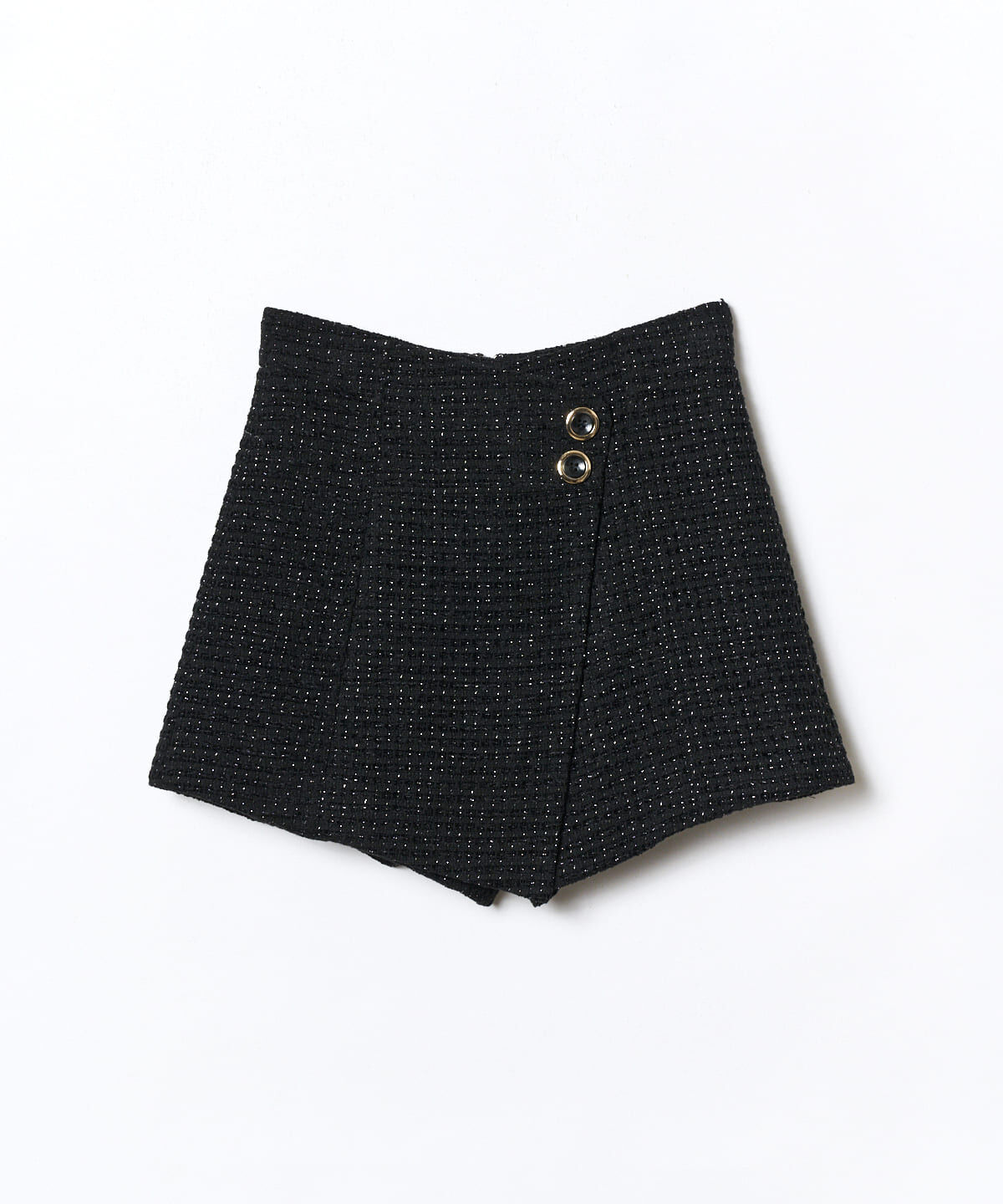 REDYAZEL「ツィードラップショートパンツ」|キュロット|