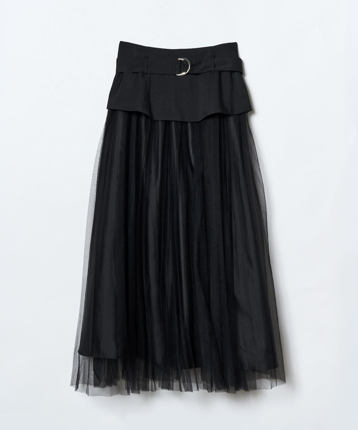 REDYAZEL「切り替えプリーツスカート」|フレア|