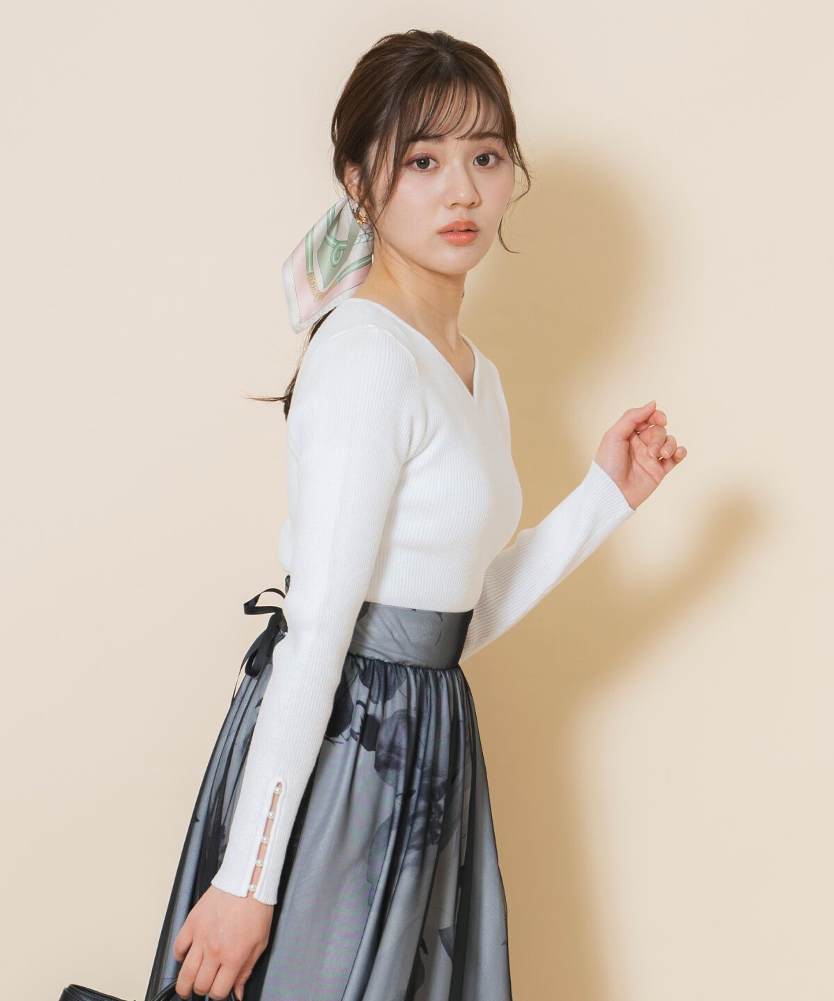 WILLSELECTION「ハートネックラメプルオーバー」|ニット・セーター|