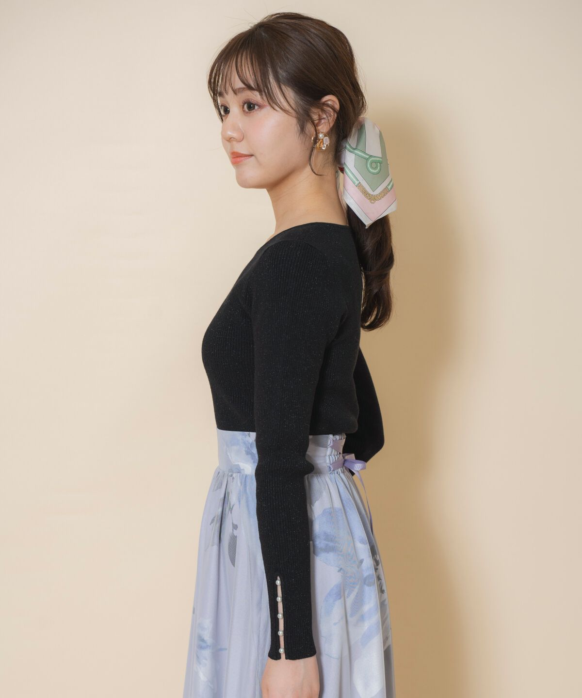 WILLSELECTION「ハートネックラメプルオーバー」|ニット・セーター|