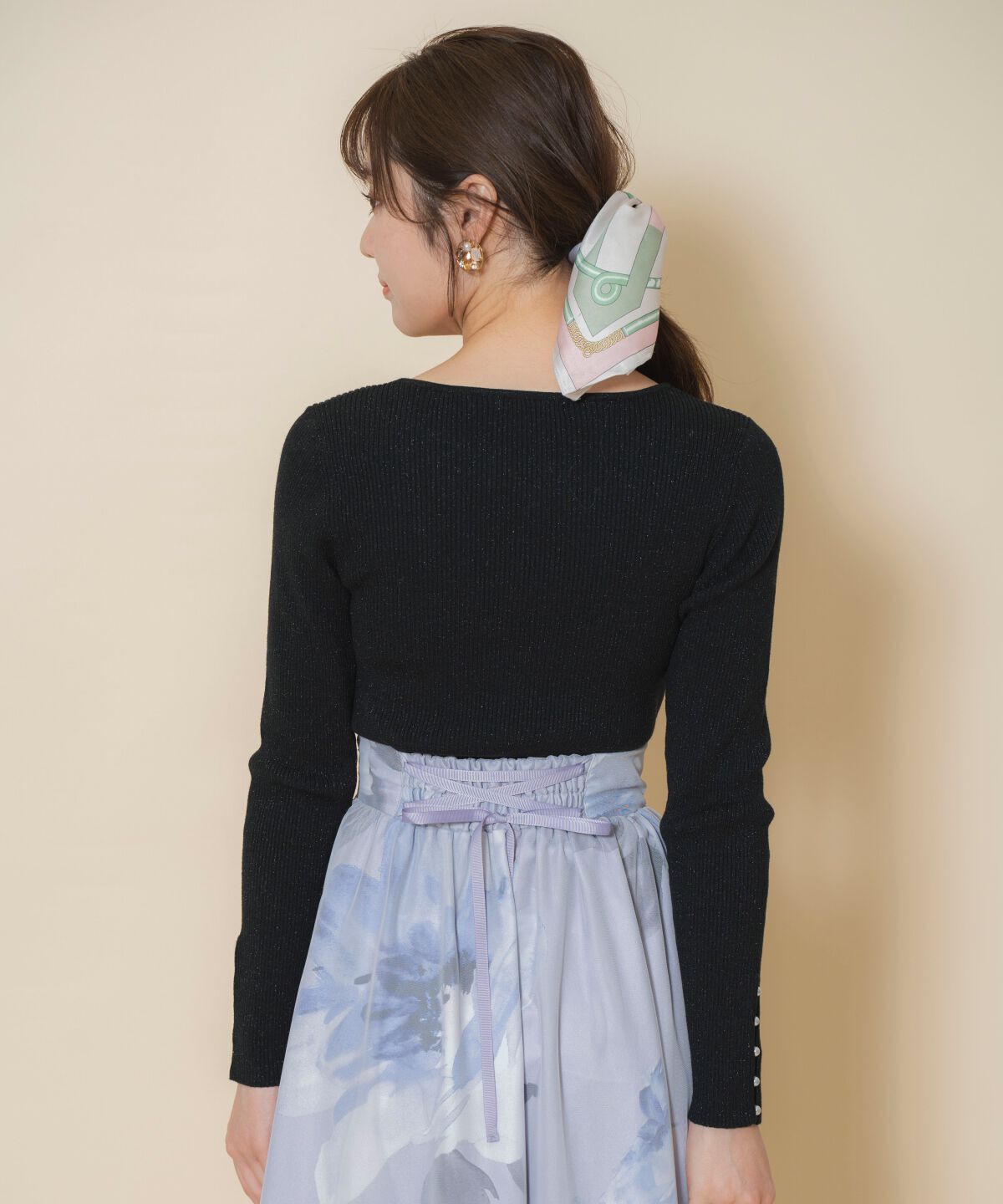 WILLSELECTION「ハートネックラメプルオーバー」|ニット・セーター|