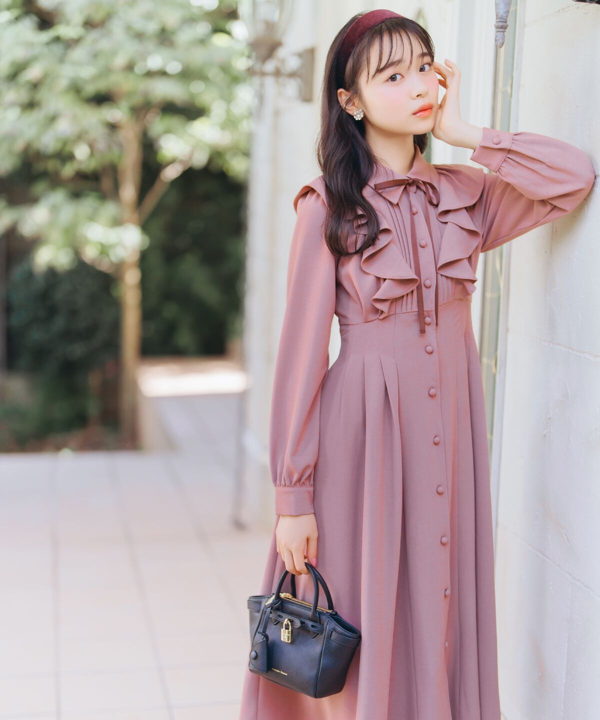 WILLSELECTION「ラッフルフリルタックウエストシャツワンピース」|ワンピース|