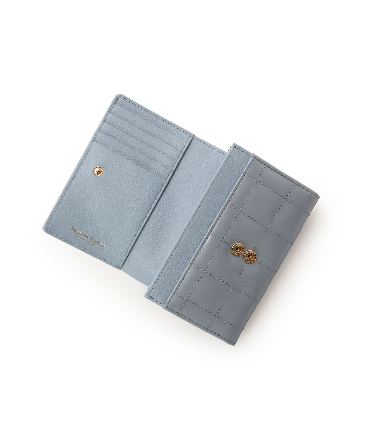 Samantha Thavasa Petit Choice「エナメルキルティング 二つ折り財布」|財布|