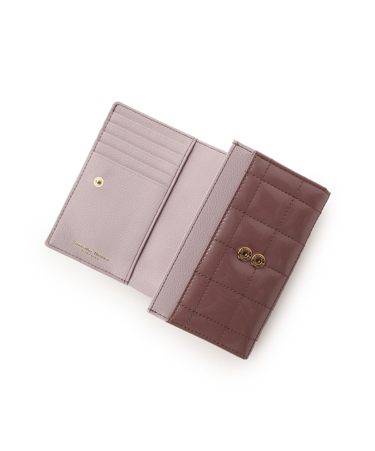 Samantha Thavasa Petit Choice「エナメルキルティング 二つ折り財布」|財布|