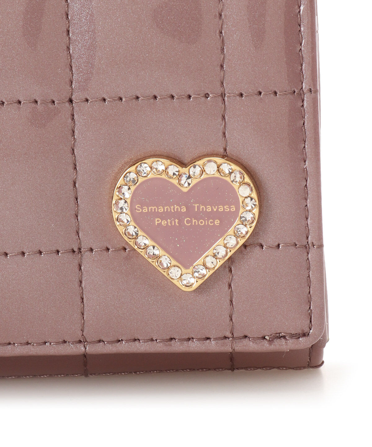 Samantha Thavasa Petit Choice「エナメルキルティング 二つ折り財布」|財布|