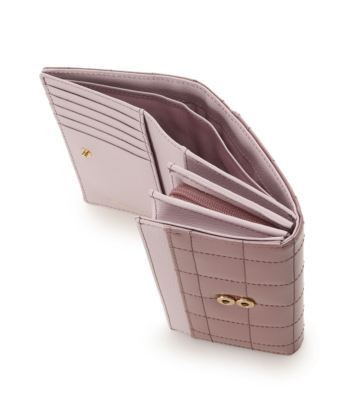 Samantha Thavasa Petit Choice「エナメルキルティング 二つ折り財布」|財布|