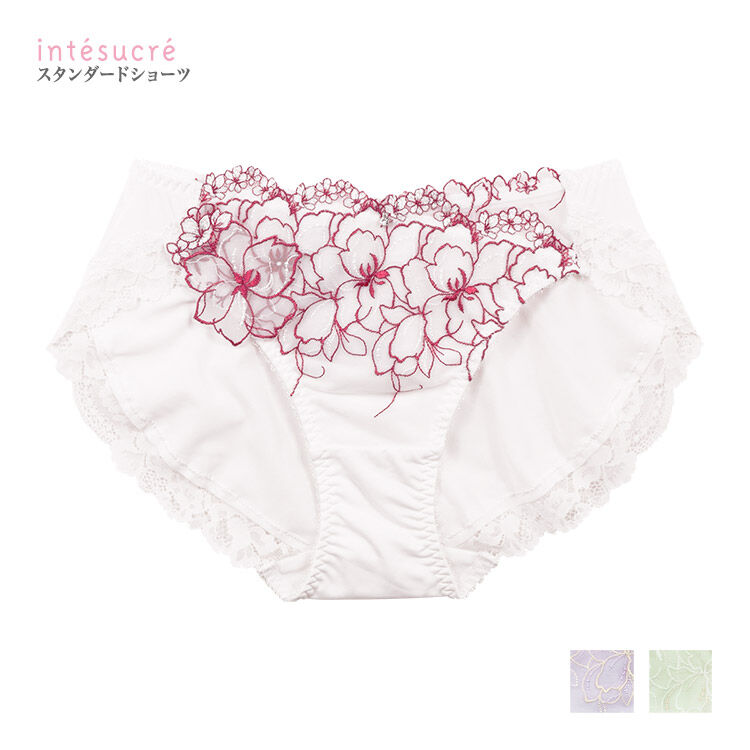 intesucre「アンテシュクレ なでしこブラ IBT371ペア スタンダードショーツ M/L ISP371」|インナー|